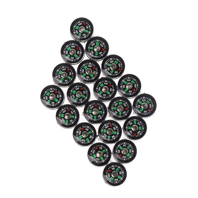 5/20 шт. мини карманный фонарь для выживания маленькие компасы Пеший туризм