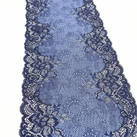 3mlot width 20cm blue stretch elastic lace trim skirt hem underwear sewing craft diy apparel fabrics lace lingerie