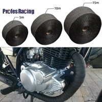 5cm5m10m15m motorcycle exhaust thermal tape header heat wrap manifold insulation roll resistant with stainless ties