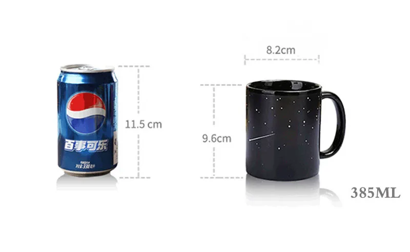 Новые стильные керамические чашки, меняющие цвет, кружка, молоко, кофе, кружки, подарки для друзей, Студенческая чашка для завтрака, Звездные солнечные системные кружки