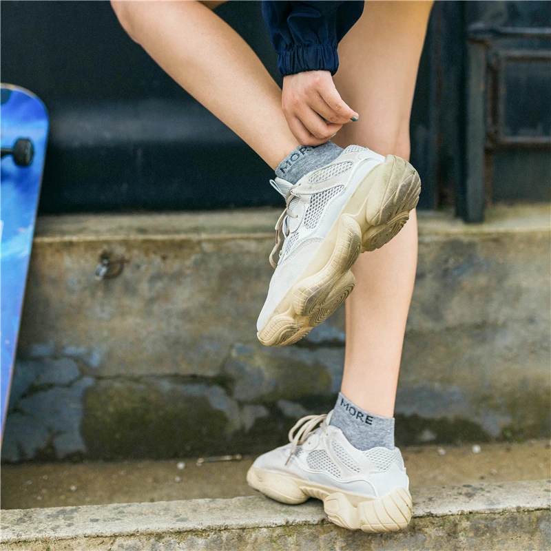 Новые смешные носки в виде мультяшной акулы милые Белые Носки с рисунком новинка