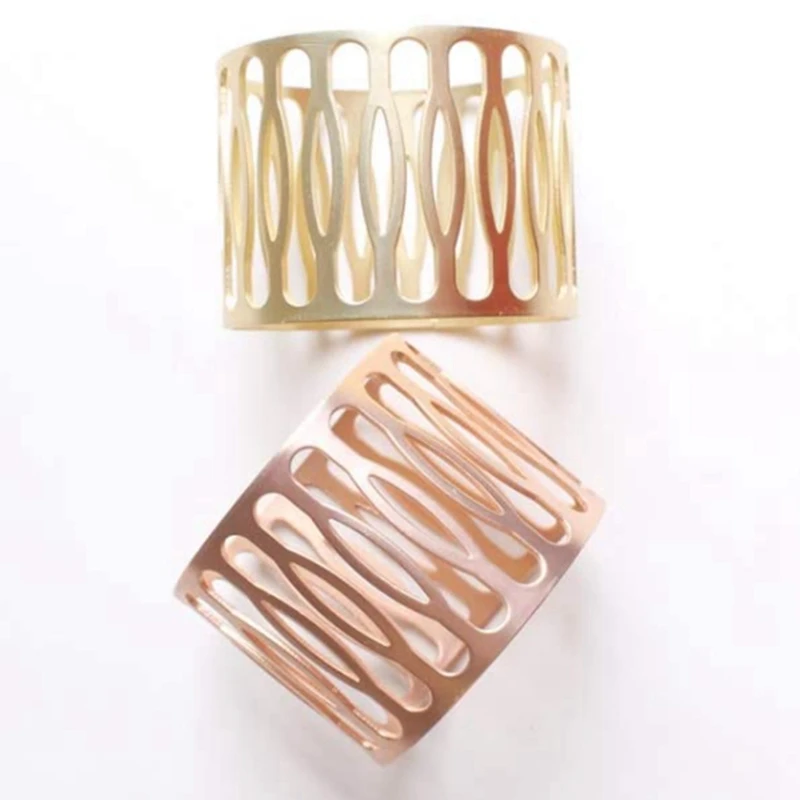 

Napkin Ring for Wedding Parties Christmas Household Family Dinner Table Decoration Acessories Set of 6Pcs