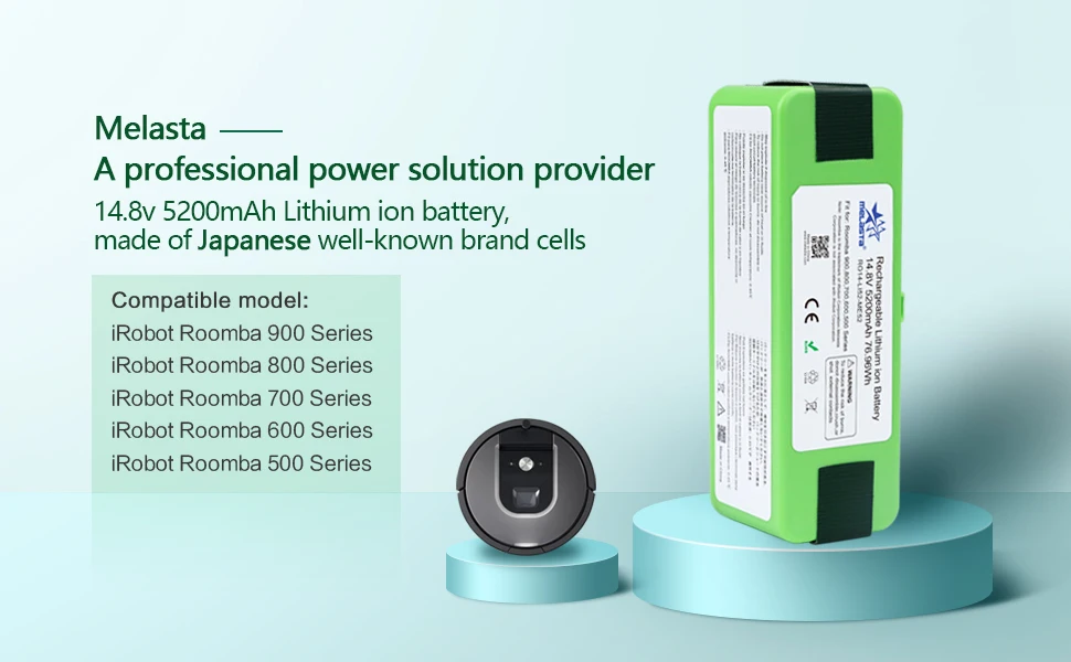 5.2Ah 14,8 V ионно-литиевая Батарея для iRobot Roomba 900 800 700 600 500 Серии 960 980 981 530 560 620 650 770 780 870 с бренда клетки
