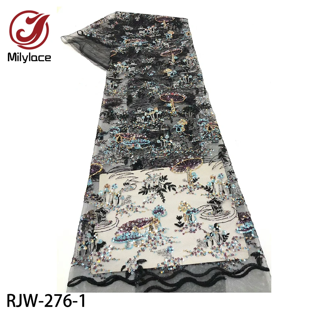 

Новинка, высококачественное вышитые блестки, французское Тюлевое кружево для вечернего платья