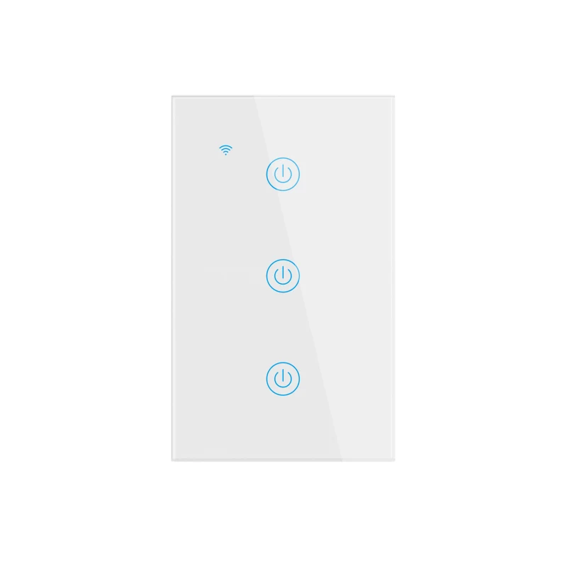 Беспроводной сенсорный выключатель с Wi Fi настенный стандарта США для умного дома