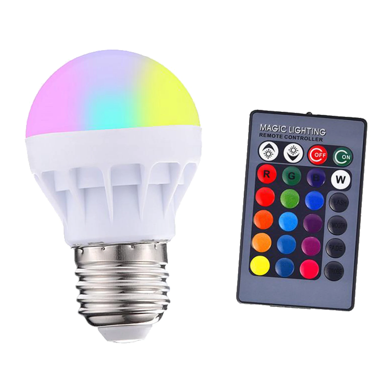 

Color Changing Light Bulb RGB LED Light Bulbs Mood Light Remote Control for Home