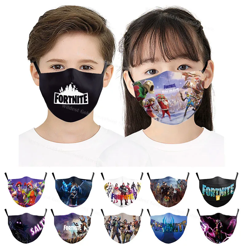Оригинальная детская маска для игр Fortnite маски косплея с фильтром моющаяся
