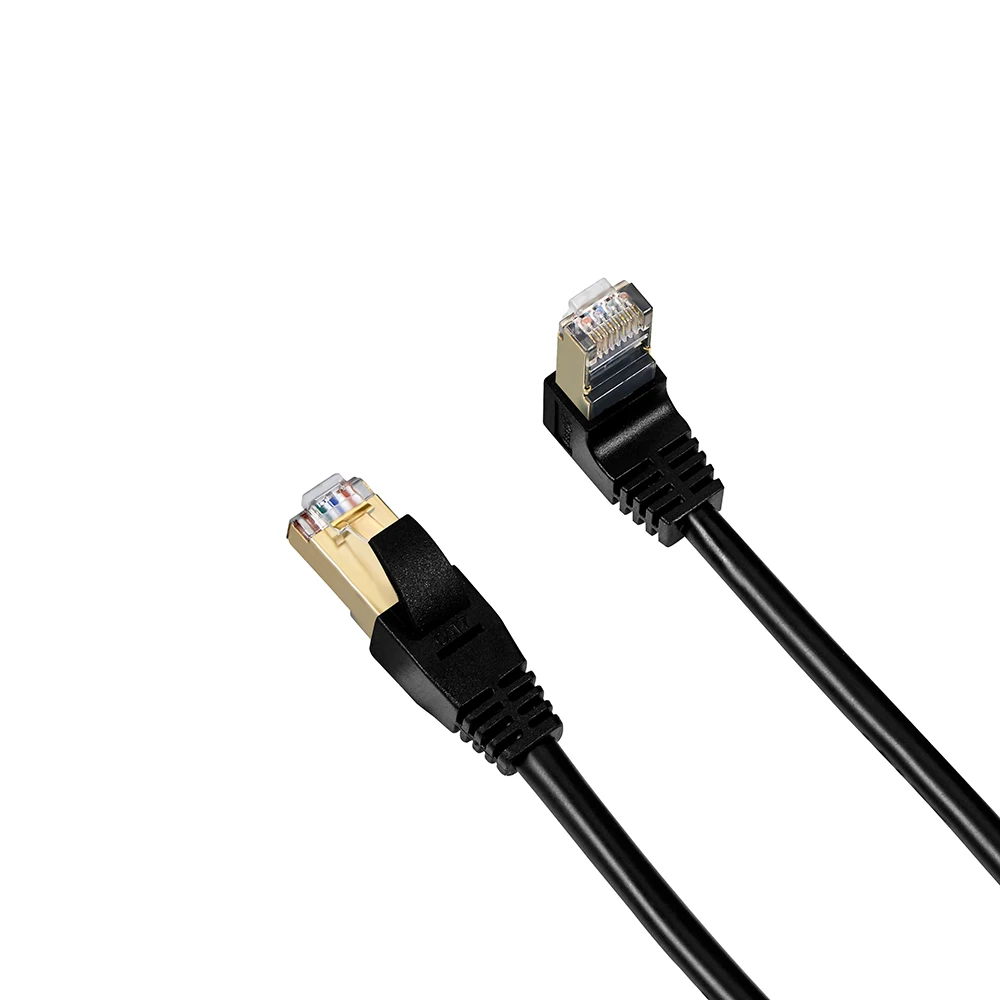 

Network Cord Computer Laptop PC Cat 7 Ethernet Cable Patch Right Angle RJ45 Gigabit Wire 0.3M practical to use