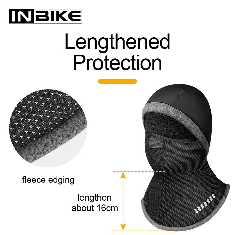 Мотоциклетная Балаклава INBIKE Зимний мотоциклетный головной убор с капюшоном