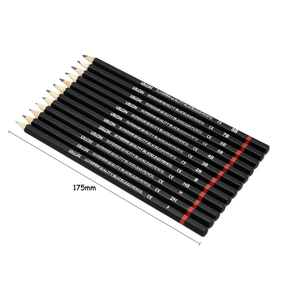 12 шт. Профессиональный эскиз и рисование пишущий карандаш канцелярские