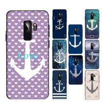 stripes anchor boat phone case for samsung galaxy s20 lite s21 ultra s30 s10 s9 s8 plus s7 edge capa