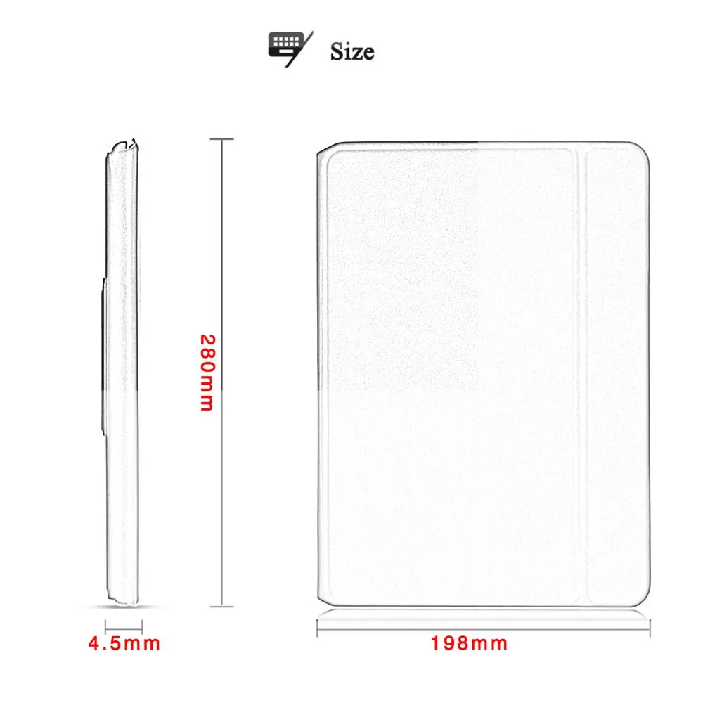 

For iPad 10.5 High Quality Ultra thin Detachable Wireless Bluetooth Keyboard Case cover with Stand