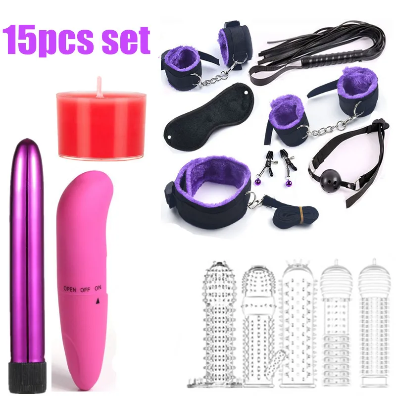 Набор для БДСМ ограничений секс кукла кляп Анальная пробка взрослых вибраторы