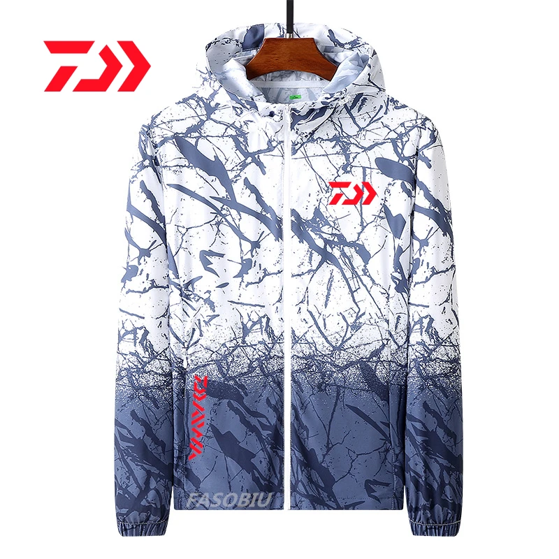 

Daiwa Outdoor Sun Protection Clothing Men's Spring Summer Fishing Clothes UV Protection Sports Windbreaker Thin Fishing Jacket