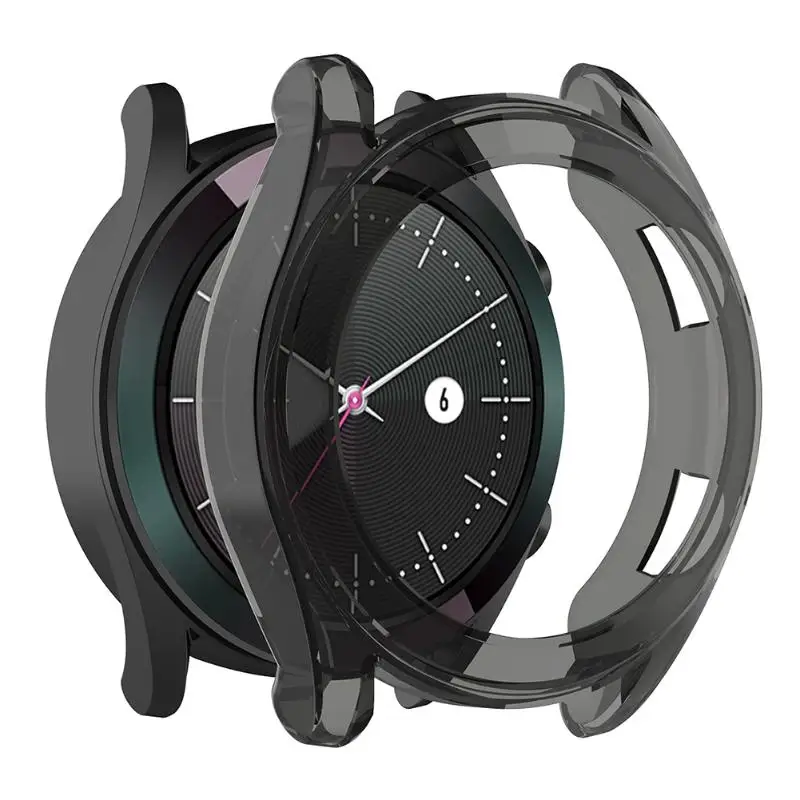 42/46 мм ТПУ Корпус для часов защитный чехол Прозрачный Huawei GT2 42 защитная рамка