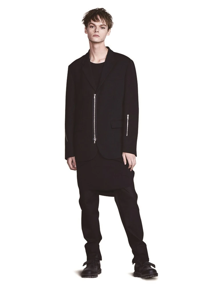 S-6XL! Мужские модные костюмы 2019 зауженные на молнии обычные.