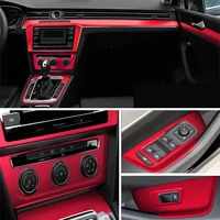 car styling 5d carbon fiber car interior center console color change molding stickers decals for volkswagen passat b8 2017 2019