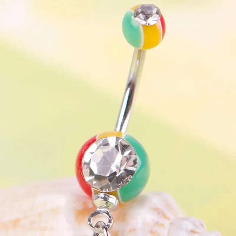 

2021 New Fashion Leaf Ring Bar Barbell Drop Dangle Body Piercing Nombril Ombligo Belly Button Rings Men Women Body Jewelry