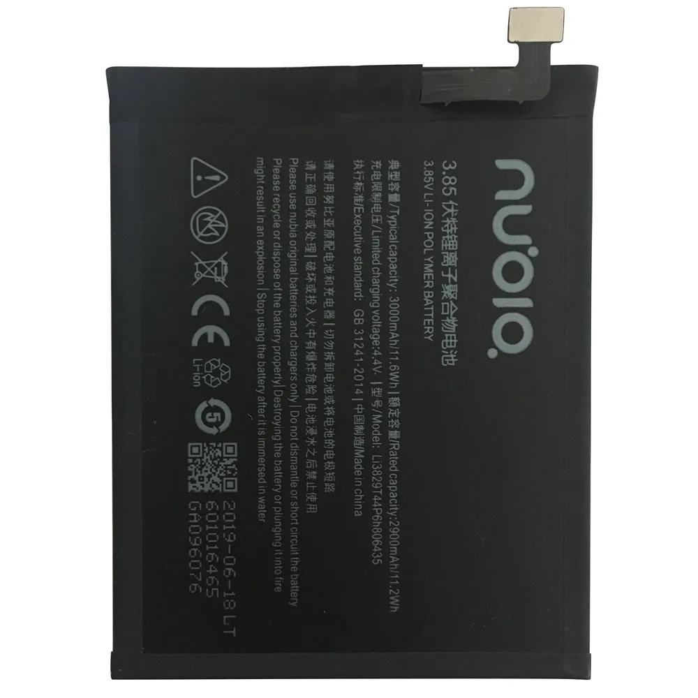 Новая батарея для ZTE Nubia Z11 NX531J Li3829T44P6h806435 3000 мАч Высококачественная сменная аккумуляторная батарея+ Бесплатные инструменты