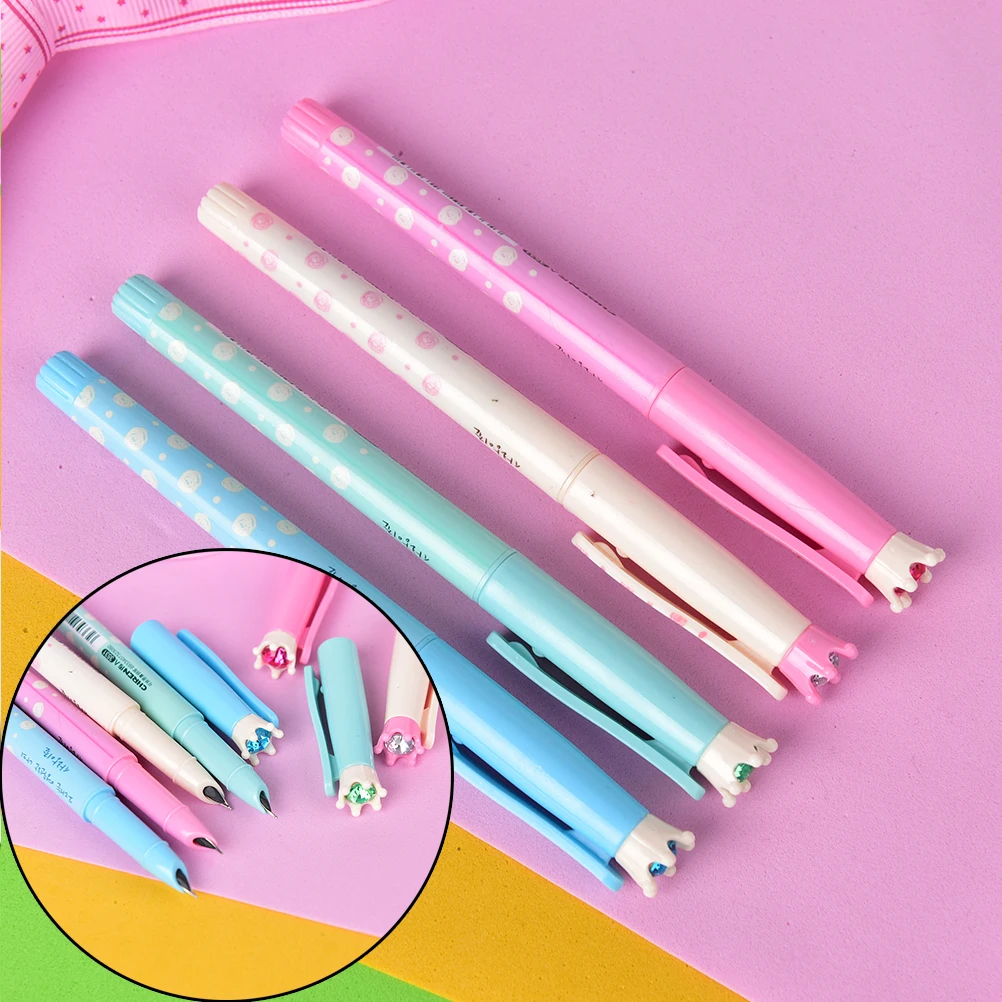 

Cute Fountain Pen Fine Nib Color Send By Random Office School Stationery Supplies For Students And Kids 1pcs