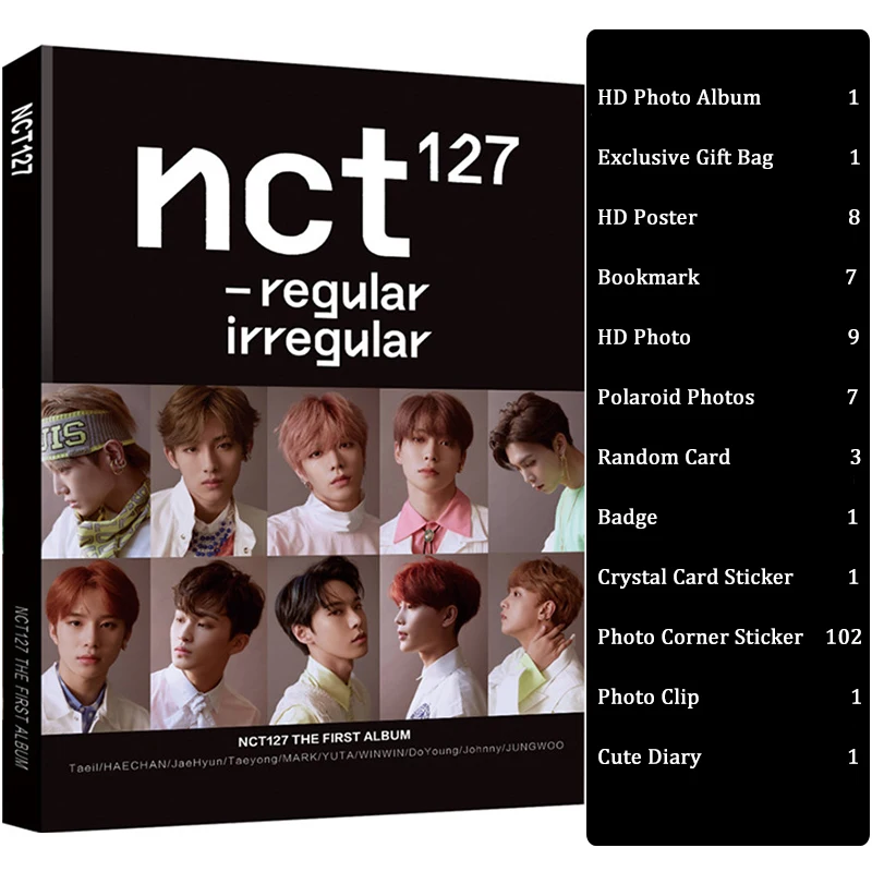 Модный набор фотоальбомов KPOP NCT127 Постер для подписи Подарочный пакет NCT подарки