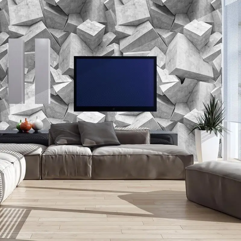 Самоклеящиеся водостойкие 3d-наклейки фотообои современные стерео черные