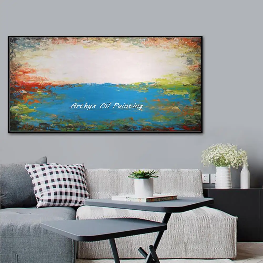 Артикс большой размер Современная искусственная Настенная картина с ландшафтом