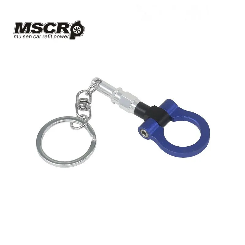 Красный буксировочный крючок вешалка алюминиевый брелок для ключей