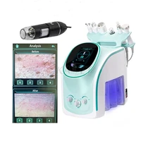 latest 6in 1 oxygen hydro dermabrasion deep skin cleansing skin analyzer wrinkle removal anti aging beauty instrument