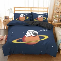 cartoon astronaut space quilt cover cartoon down quilt cover pillowcase king bedding cover full size bed frame