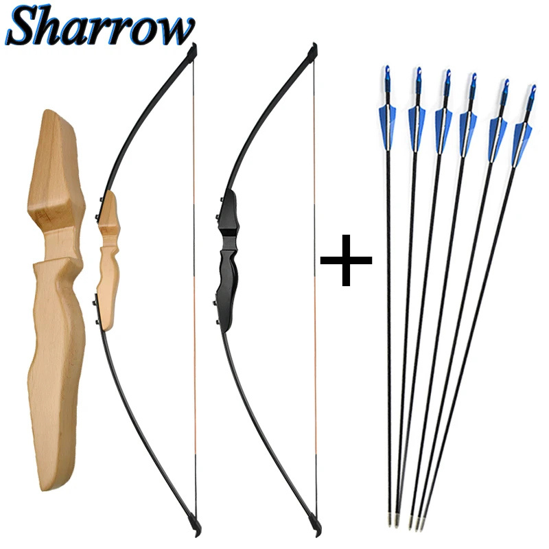51 дюймовый 40 фунтов Рекурсивный лук прямой разборный длинный со стрелами из