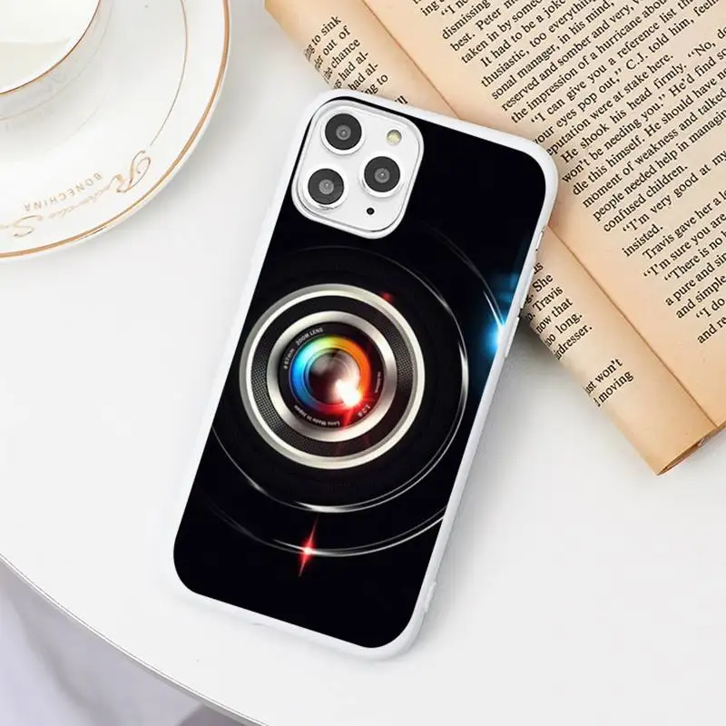 

Camera Cassette Music retro Phone Case Candy Color for iPhone 6 6S 7 8 11 12 XS X SE 2020 XR mini pro Plus MAX funda