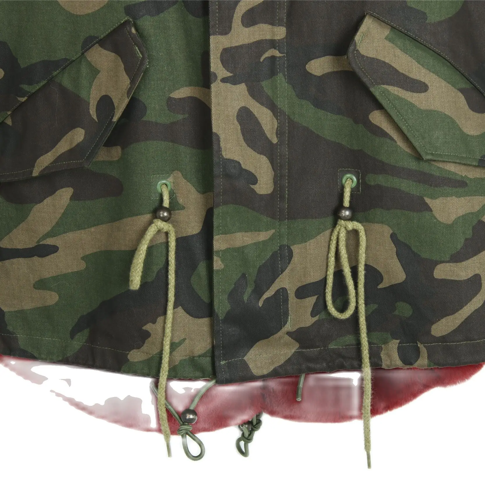 Новая дизайнерская камуфляжная короткая парка винно-красное пальто с подкладкой