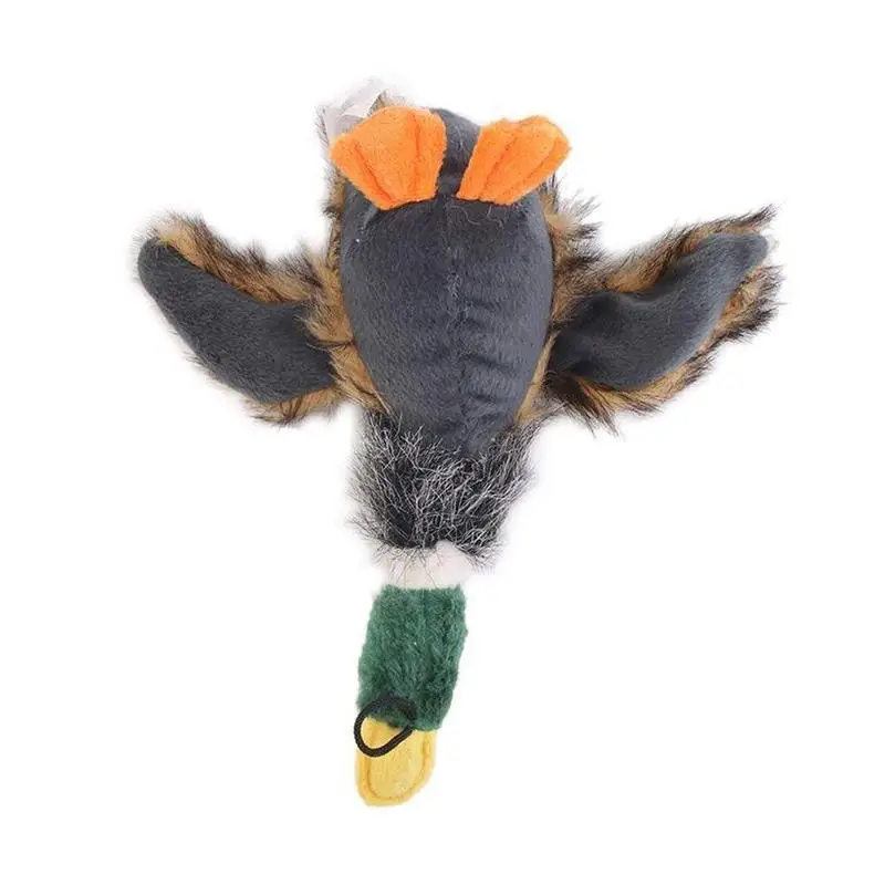 Вокальные игрушки для домашних животных мягкие в форме дикой утки будут