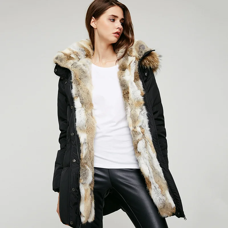 2019 женская утепленная куртка с капюшоном и большим карманом зимняя теплая со