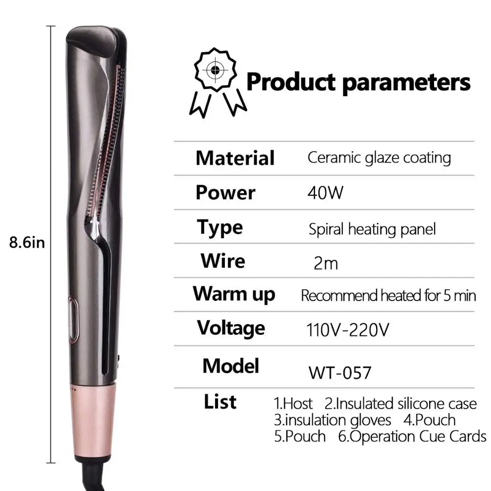 

The new spiral curling iron, automatic hair straightening, power generation, thermal splint, and dual-use