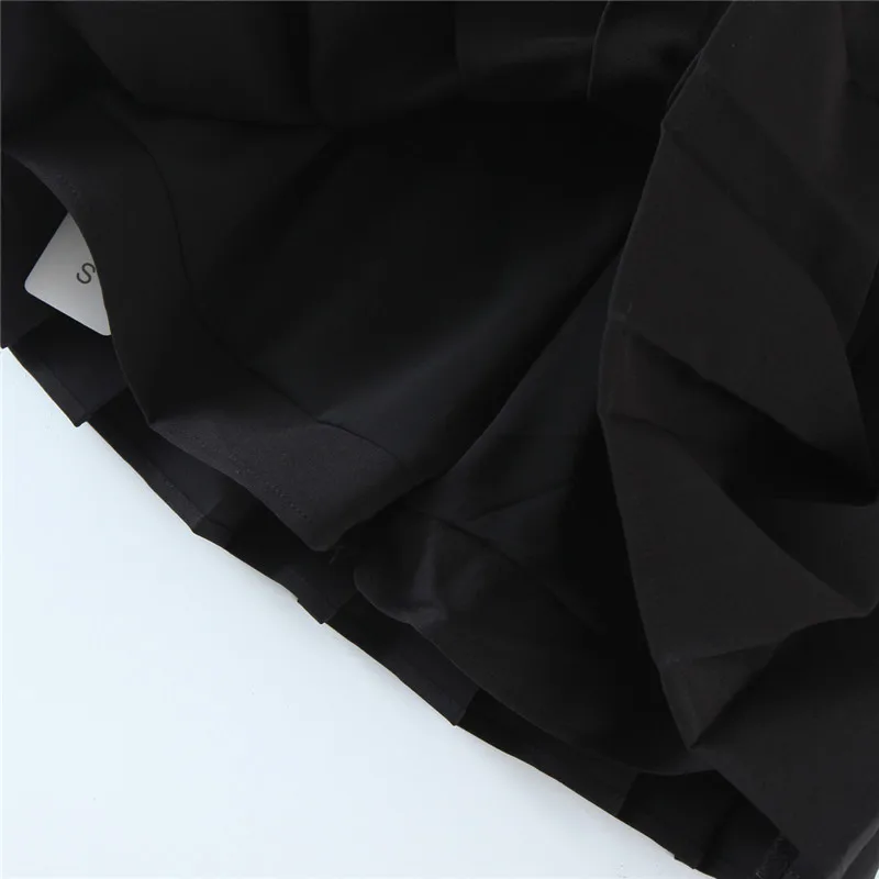 

Japanese College Style Pleated Skirts Solid Cute Sweet All Match Jk High Waist Mujer Faldas Moda Spring Summer New Mini Skirt