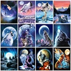 Алмазная вышивка с животными EverShine, вышивка крестиком, картина из страз, квадратная картина с волком, стразы для рукоделия хобби, подарок