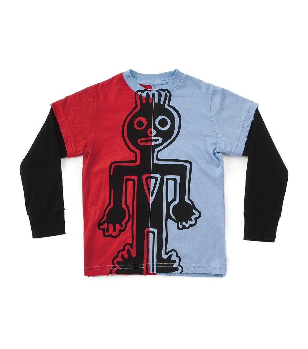 Original tags 05 New Autumn Kids T Shirts Toddler Boys Long Sleeve Tops Embroidered Skull T-shirts Baby Girl Clothes Tribal Dancers t-shirt - Color: Original tags 05