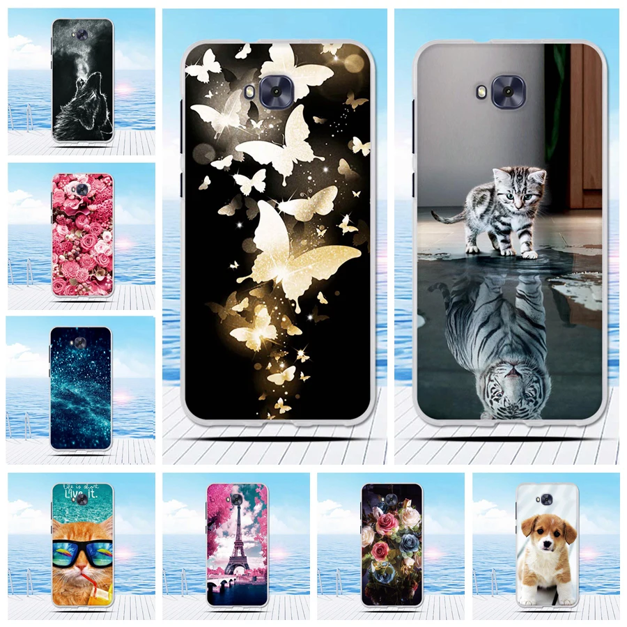 Чехол для Asus Zenfone 4 Selfie ZD553KL силиконовый мягкий чехол защитный Zenfone4 ZB553KL телефона |