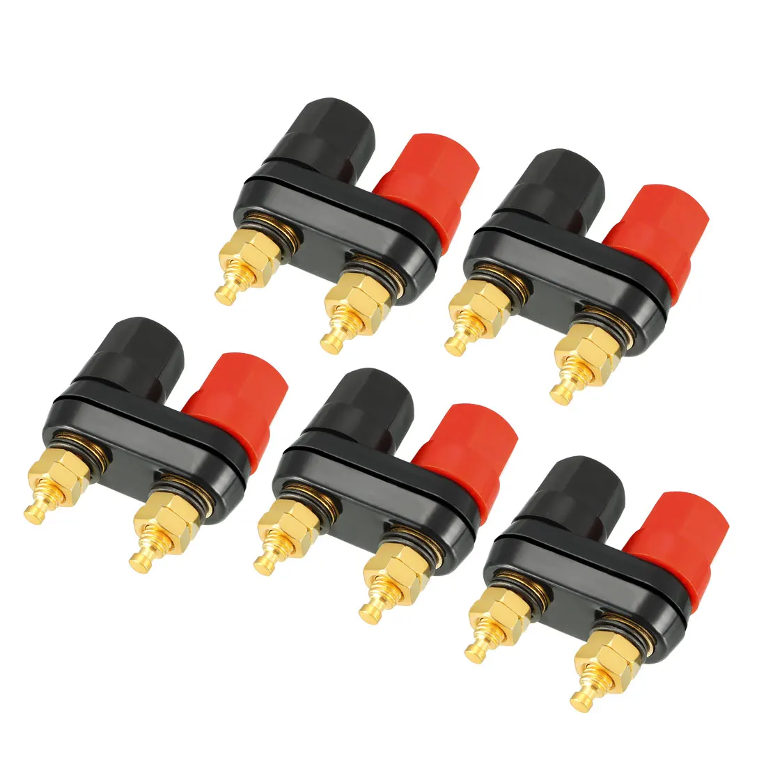 

uxcell 5 Pcs Video Speaker Terminal Connectors Dual 4mm Banana Jack Outlet