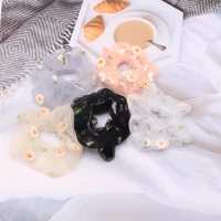2020 hot embroidered large intestine hair ring korean version of simple and versatile girls ponytail hair accessories