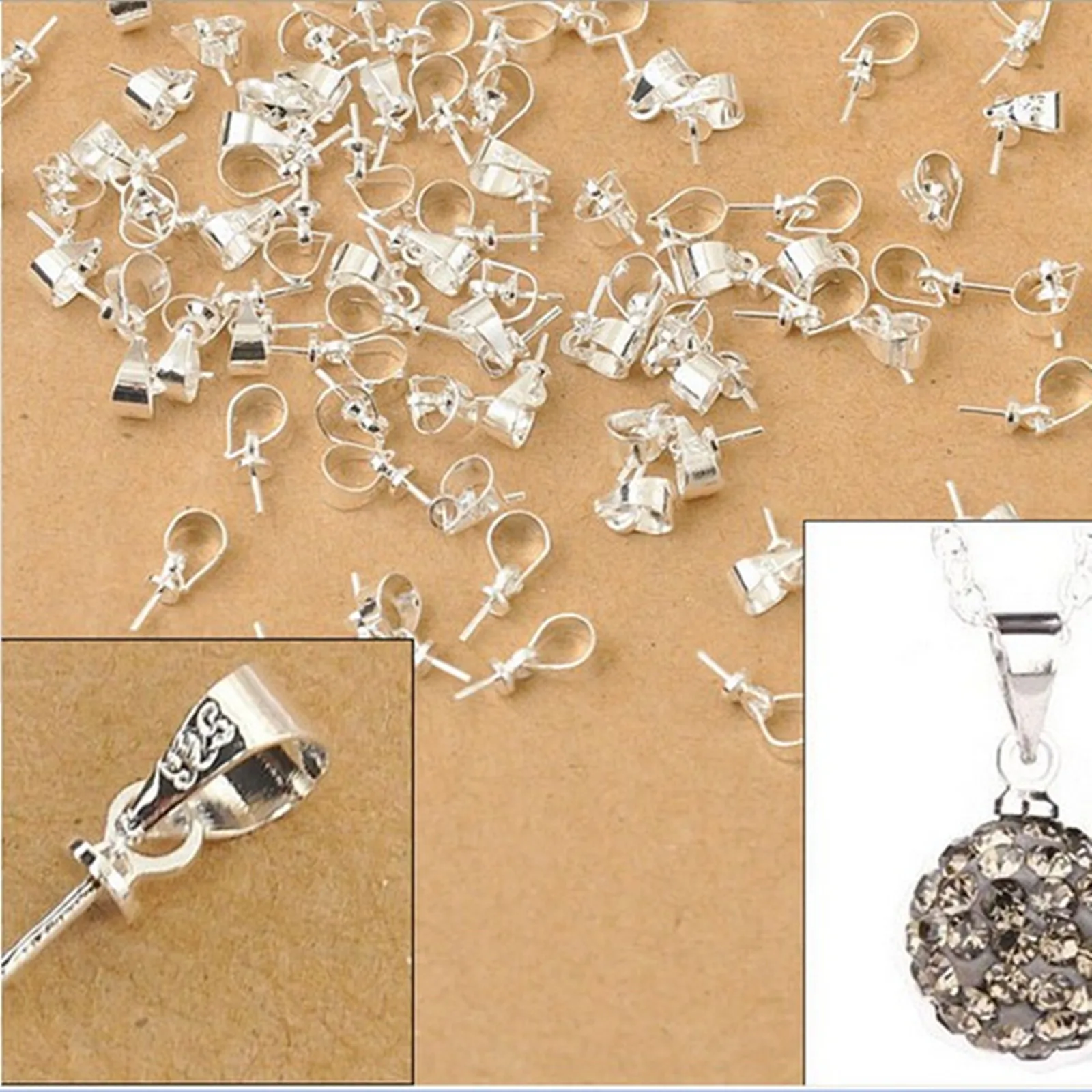 Подвесная головка с подвеской подвеска медной гравировкой 925 гальванизированная