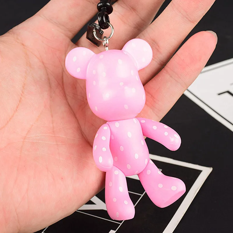 Резиновый брелок с рисунком медведя подвеска для рюкзака автомобильный