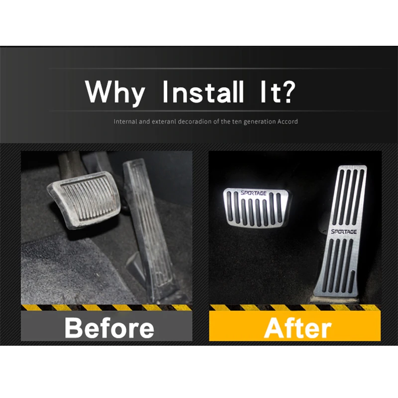 Алюминиевый автомобильный акселератор педаль топливного тормоза педали для ног