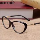 Мужские очки для коррекции зрения KOTTDO, в ретро-стиле, оправа для очков в стиле кошачьи глаза