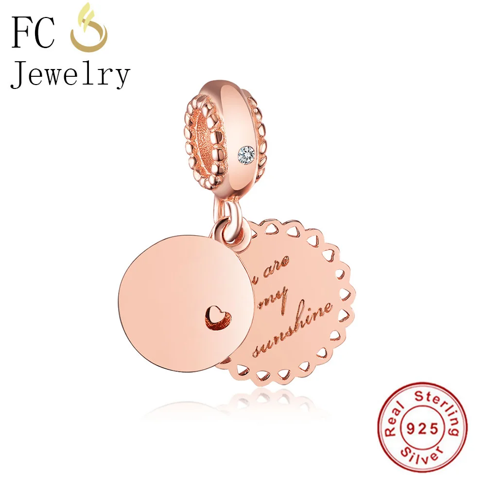 FC ювелирные изделия подходят к оригинальным браслетам Pandora брелоки 925 пробы