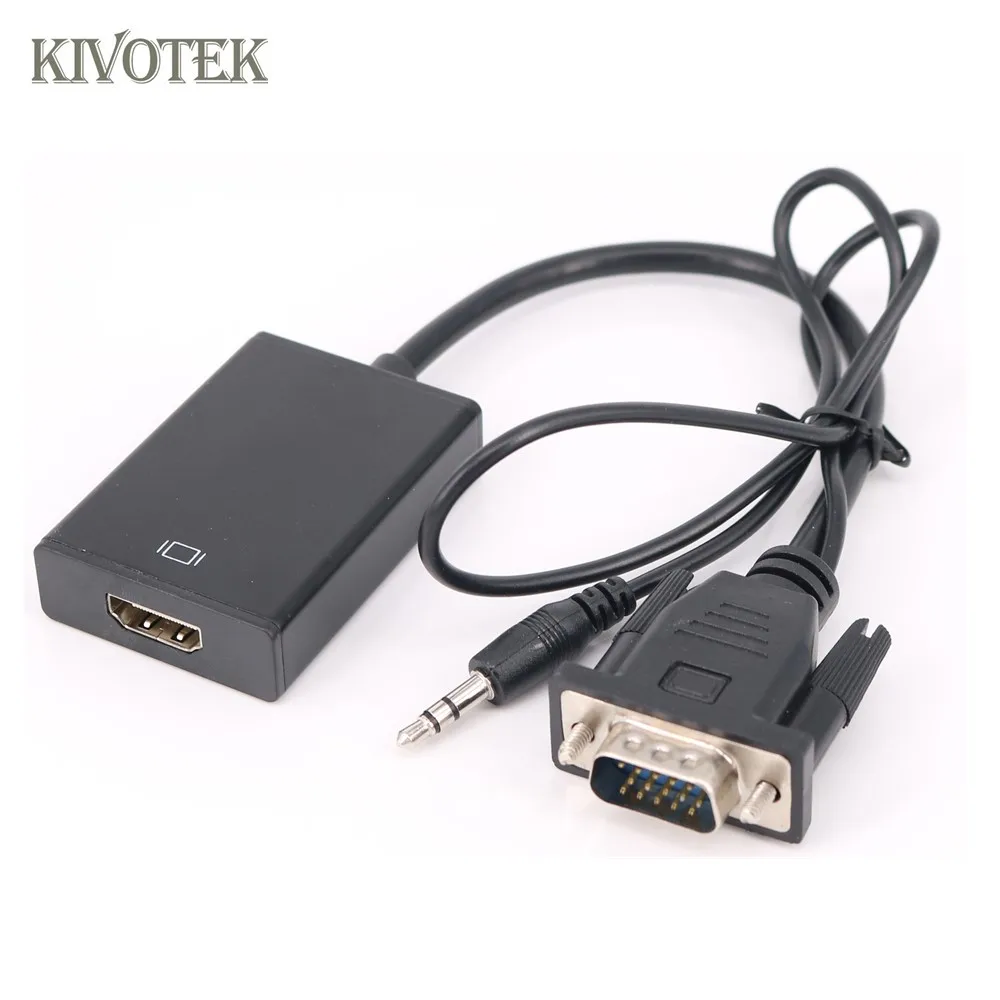 Мини-ПК преобразователь из VGA в HDMI Konwerter преобразует сигнал Vga гнездовой разъем