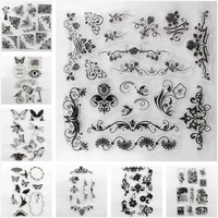 1pc alphabet diy handmade stamps transparent silicone clear stamp sheet rubber cling seal scrapbooking crafts home decor