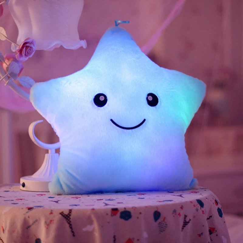 Популярная Милая Подушка звезда 35*40 см светящаяся подушка со